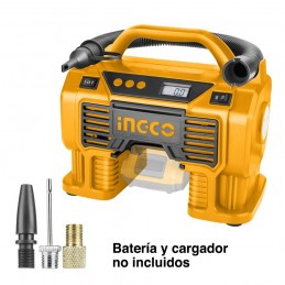 Compresor Inflador Industrial 20V INGCO – Potencia, Precisión y Versatilidad en un Solo Equipo