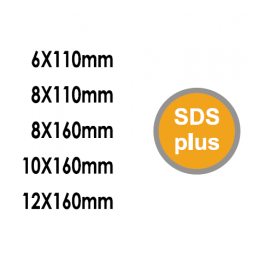 SET BROCAS SDS PLUS 5 PIEZAS -TODO INGCO - Talca-