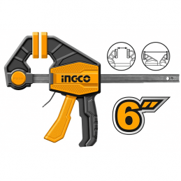 PRENSA RAPIDA AUTO AJUSTABLE 6" SUJECION  60KG(HQBC01601) INGCO