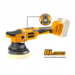Pulidora Inalámbrica 125mm Ingco (APLI2002)| Brillo y Acabado Profesional Sin Cables