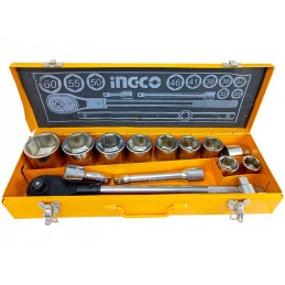 Set de Dados 3/4" 15 Piezas INGCO (HKTS034151) - Herramientas de Alta Calidad para Trabajos Pesados