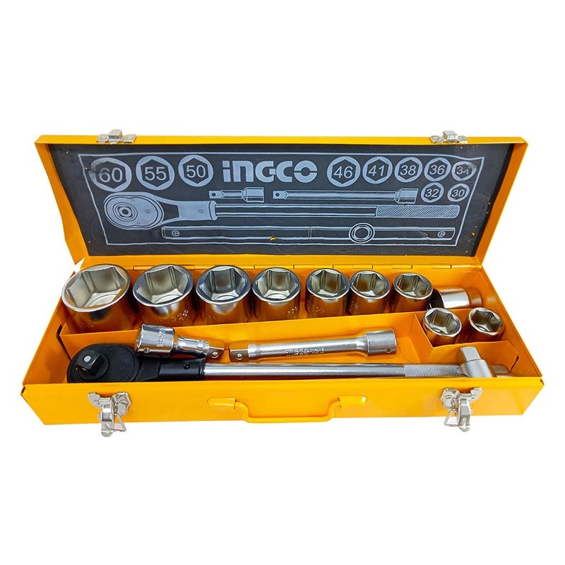 Set de Dados 3/4" 15 Piezas INGCO (HKTS034151) - Herramientas de Alta Calidad para Trabajos Pesados Set de Dados 3/4" 15 Piezas INGCO (HKTS034151) - Herramientas de Alta Calidad para Trabajos Pesados