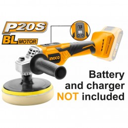 Pulidora Inalámbrica BL 20V 150mm Industrial INGCO (APLI2001) - Acabados Profesionales sin Cables