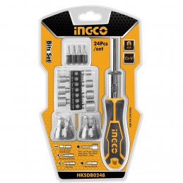 ATORNILLADOR JGO 24 PIEZAS PUNTA INTERCAMBIABLE (HKSDB0248) INGCO