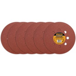 Set de Lijas para Lijadora de Pared de 6 Piezas de 225mm/9" INGCO (AKRS225061) - Superficies Lisas y Acabado Profesional