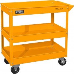 Carro de Herramientas Industrial de Metal 3 Niveles INGCO (HPTCT031) - Organización y Movilidad para tu Espacio de Trabajo