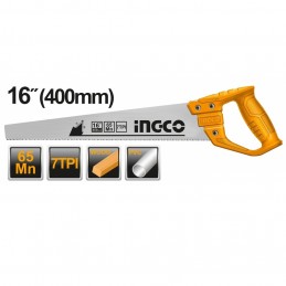 Serrucho Carpintero Select 400mm/16" INGCO (HHAS48400) - Corte Preciso y Eficiente en Proyectos de Carpintería
