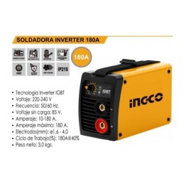 Soldadora Inverter 180A INGCO (ING-MMA1805) : Potencia y Precisión en Cada Soldadura | Ingco Talca