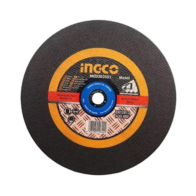 Disco de Corte Metal 14" INGCO (MCD303551) - Cortes Precisos en Metales con Durabilidad Disco de Corte Metal 14" INGCO (MCD303551) - Cortes Precisos en Metales con Durabilidad