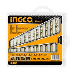 SET BROCAS PARA METAL HSS 12 PCS 2-8MM (AKDB1125) TODO INGCO -  TALCA