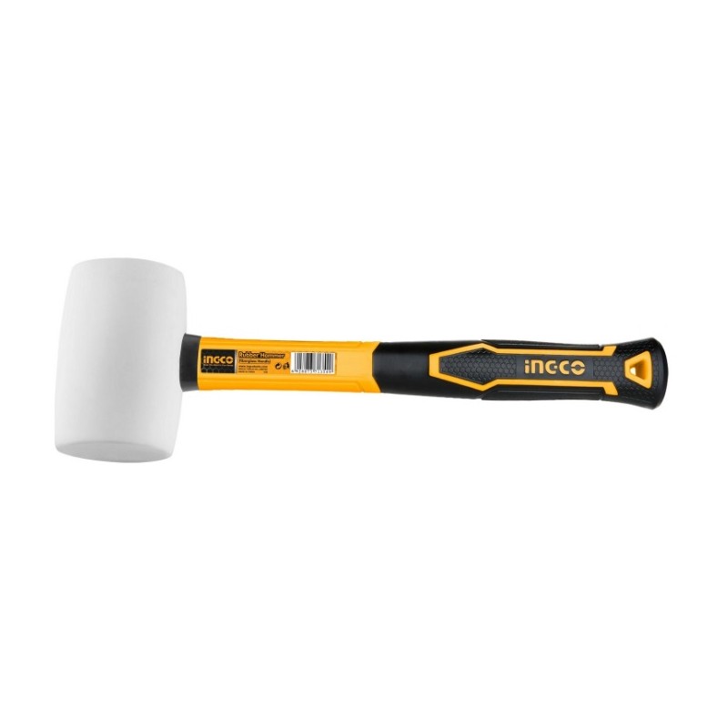Mazo de Caucho Blanco 8 oz Mango Fibra de Vidrio INGCO | Trabajo Preciso Mazo de Caucho Blanco 8 oz Mango Fibra de Vidrio INGCO | Trabajo Preciso