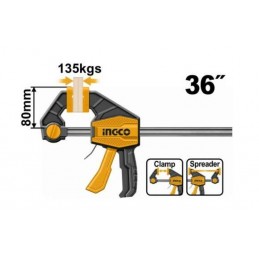 PRENSA RAPIDA INDUSTRIAL 36" SUJECION 135 KG (HQBC36803) INGCO