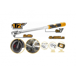 Llave de Torque 1/2" 40-200 N·m INGCO | Precisión Profesional
