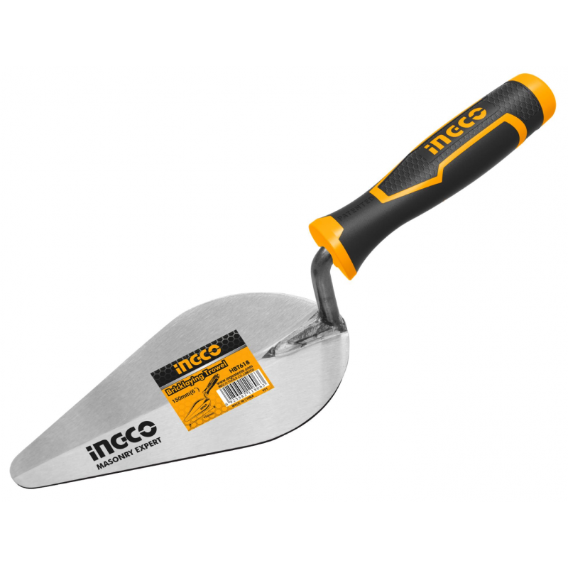 Cuchara de Albañil de 6" INGCO (HBT618) - Herramienta Esencial para la Preparación y Aplicación de Mortero Cuchara de Albañil de 6" INGCO (HBT618) - Herramienta Esencial para la Preparación y Aplicación de Mortero