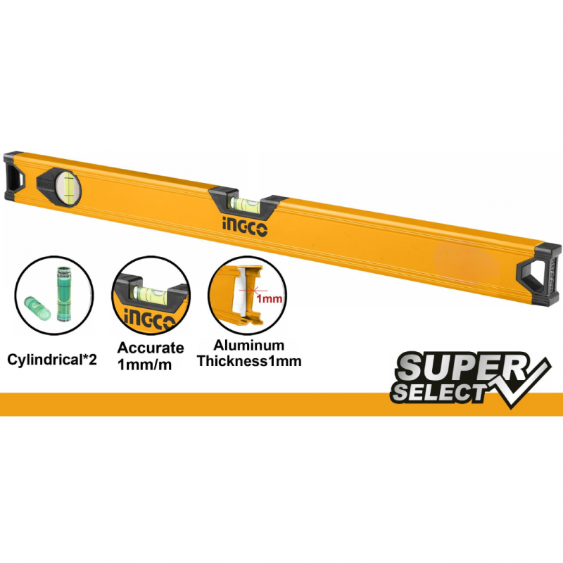 Nivel Super Select de 60cm INGCO (HSL58060) - Precisión y Confiabilidad en Tus Mediciones Nivel Super Select de 60cm INGCO (HSL58060) - Precisión y Confiabilidad en Tus Mediciones