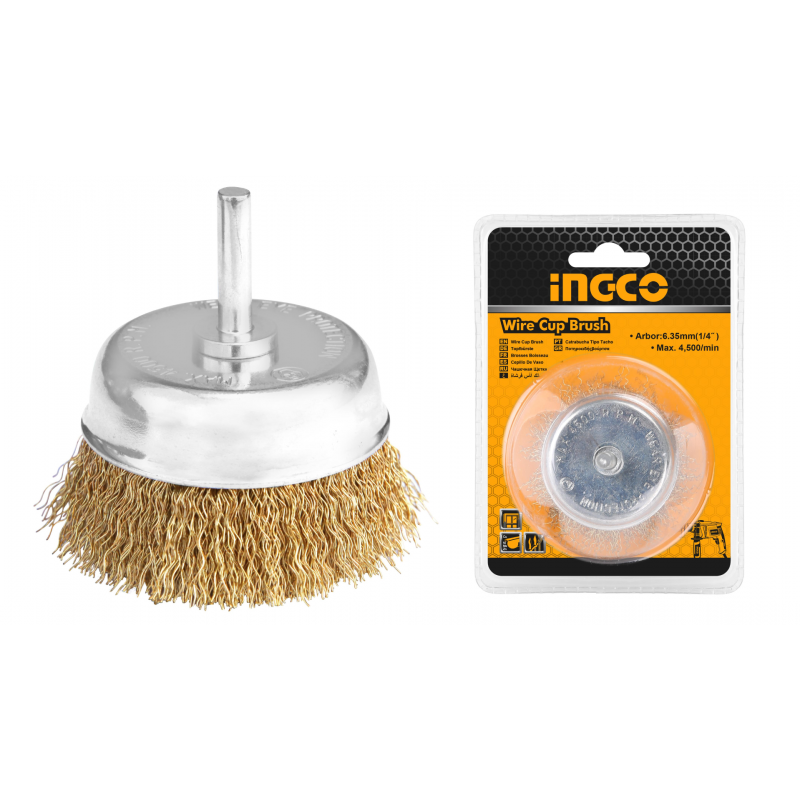 Cepillo Copa para Taladro de 50mm INGCO (WB30501) - Remoción Eficiente de Material en Superficies Cepillo Copa para Taladro de 50mm INGCO (WB30501) - Remoción Eficiente de Material en Superficies