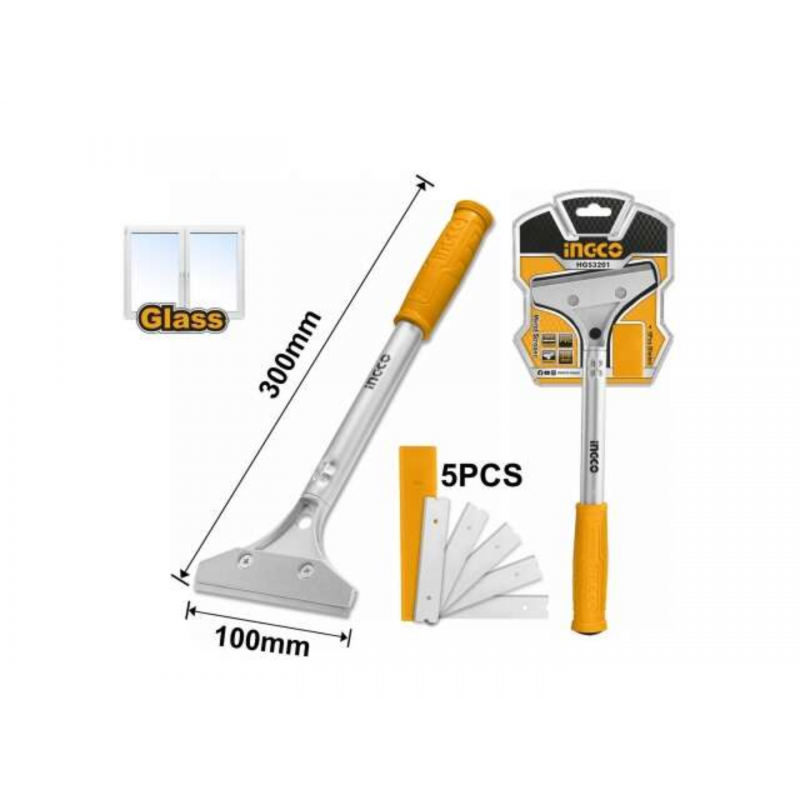 ESCAREADOR 310MM MANGO AMARILLO (HGS3201) INGCO ESCAREADOR 310MM MANGO AMARILLO (HGS3201) INGCO