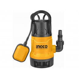 Bomba Sumergible de Plástico 750W - INGCO, Ideal para Drenaje y Transferencia de Agua