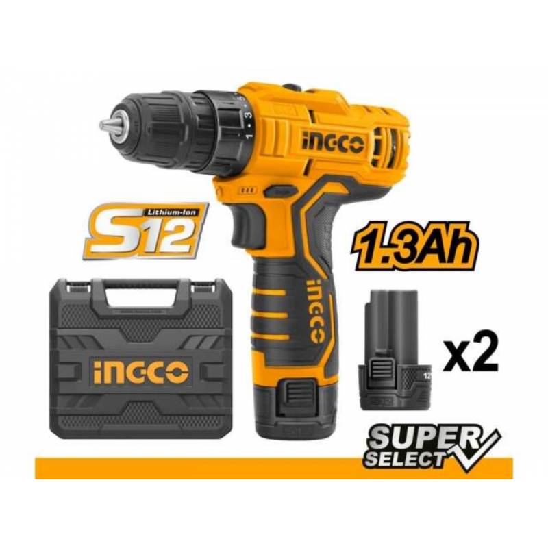 Atornillador 12V S12 Super Select INGCO (CDLI12325) - Potencia y Precisión en un Diseño Compacto Atornillador 12V S12 Super Select INGCO (CDLI12325) - Potencia y Precisión en un Diseño Compacto