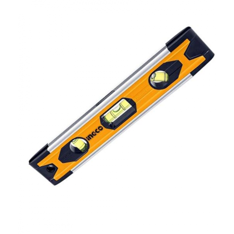 Nivel de 3 Burbujas Mini 22.5cm INGCO (HMSL01030): Precisión Compacta para tus Tareas de Medición Nivel de 3 Burbujas Mini 22.5cm INGCO (HMSL01030): Precisión Compacta para tus Tareas de Medición