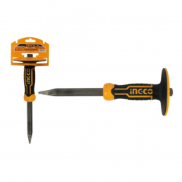 Cincel Punto Industrial para Hormigón 4x16x305mm INGCO (HCC850416) - Herramienta de Precisión para Perforación y Demolición