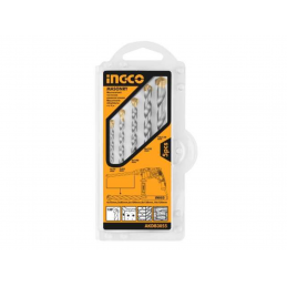 Set de 5 Brocas para Concreto 4-10mm INGCO (AKDB3055) | Herramientas de Perforación de Alta Precisión