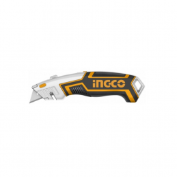 Cuchillo Cartonero Retráctil 120mm INGCO (HUK6118) | Herramienta Eficiente para Cortes Precisos en Cartón