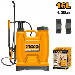 Potencia y Comodidad en uno: Pulverizador Tipo Mochila 16L INGCO (HSPP4161) para Tareas de Jardinería y Agricultura