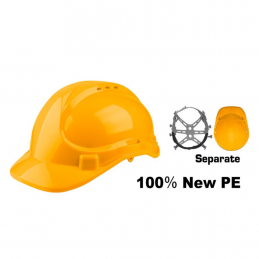 Casco de Seguridad Amarillo STD INGCO (HSH206) - Protección Confiable para Entornos Laborales