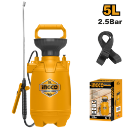 Fumigador INGCO de 5 Litros con Válvula de Seguridad - Herramienta Eficiente para Fumigación Agrícola y Control de Plagas