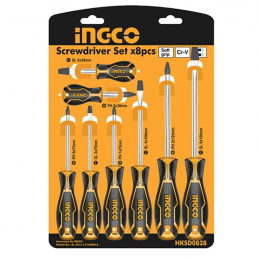SET DESTORNILLADOR INDUSTRIAL 8 PIEZAS PH/SL (HKSD0828) INGCO