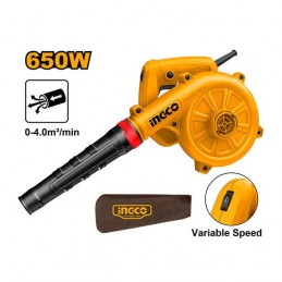 Soplador Aspirador INGCO AB6038 - 600W de Potencia, Ideal para Jardinería y Limpieza