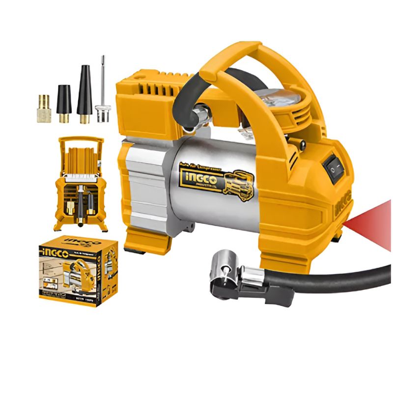 COMPRESOR AUTO INGCO 12 VOLT 140PSI 10BAR (AAC1408) INGCO COMPRESOR AUTO INGCO 12 VOLT 140PSI 10BAR (AAC1408) INGCO