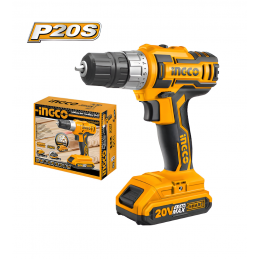 Taladro Atornillador 10mm 20V 2Ah con Cargador y Batería INGCO (CDLI20024) - Potencia y Portabilidad en Una Herramienta