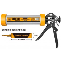 PISTOLA  PARA APLICAR SILICONA INDUSTRIAL 9" (HCG0109)