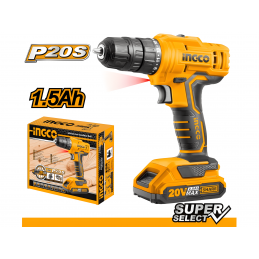 TALADRO ATORNILLADOR 10MM  1.5 AH 20V (CDLI20011 )  TODO - INGCO - TALCA