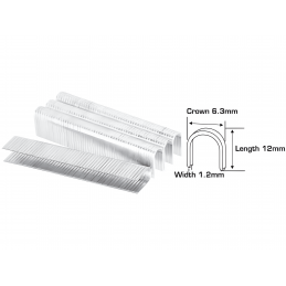 Grapas para Clavadora 3 en 1 12x6.3x1.2mm 1000 PCS INGCO (STS0412) | Accesorios de Fijación de Alta Calidad