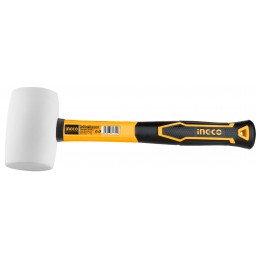 MAZO DE CAUCHO BLANCO INGCO M/FIBRA VIDRIO 16 ONZAS (HRUH8316) INGCO