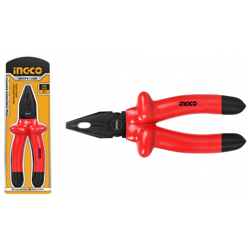 ALICATE UNIVERSAL AISLADO INGCO 200 MM/8" (HICP01200) - HERRAMIENTA SEGURA Y CONFIABLE ALICATE UNIVERSAL AISLADO INGCO 200 MM/8" (HICP01200) - HERRAMIENTA SEGURA Y CONFIABLE