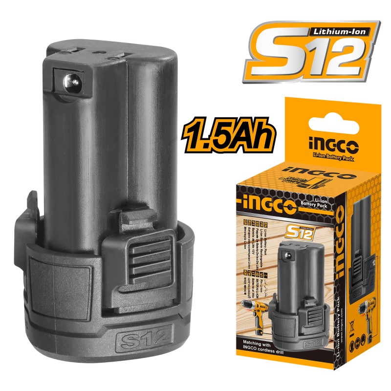 Batería de Litio 12V INGCO S2 (FBLI12152) – Potencia y Durabilidad para tus Herramientas Batería de Litio 12V INGCO S2 (FBLI12152) – Potencia y Durabilidad para tus Herramientas