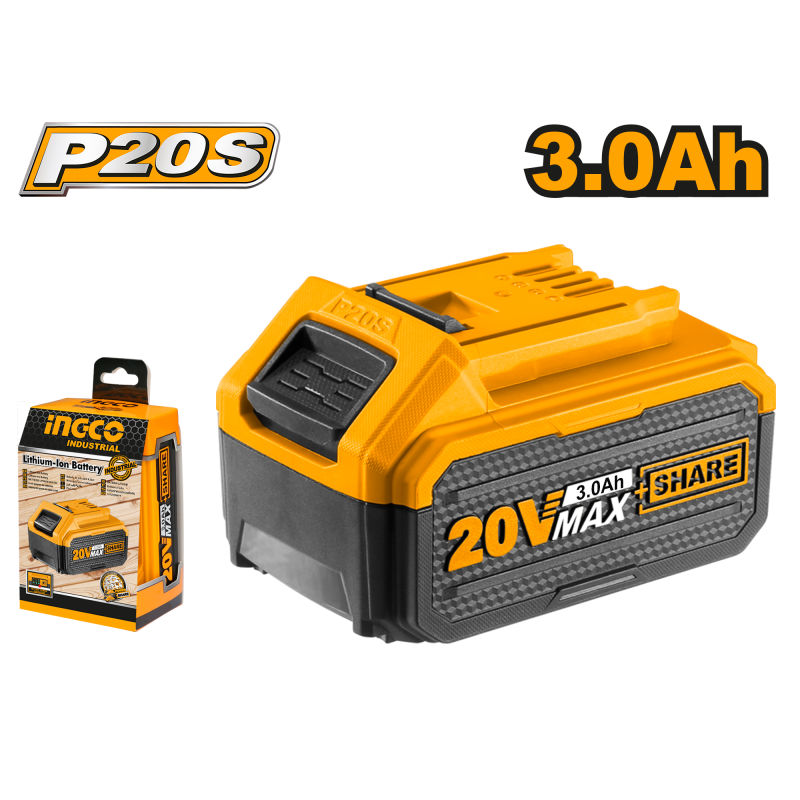 Batería de Litio Ingco 20V 3,0Ah - Modelo FBLI2030