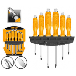 Juego de Atornilladores Hexagonales 6 Pzs con Torque INGCO (HSGTDC180601)
