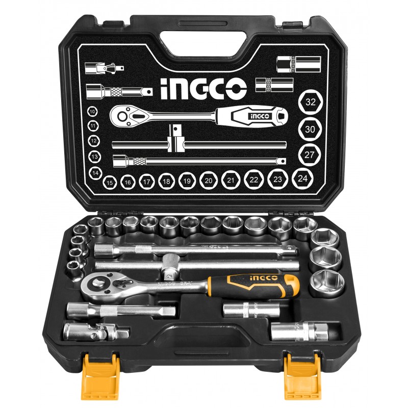 Set Dados y Chicharra Industrial 25 Piezas 1/2" INGCO (HKTS12251) - Herramientas de Calidad para Trabajos Intensivos Set Dados y Chicharra Industrial 25 Piezas 1/2" INGCO (HKTS12251) - Herramientas de Calidad para Trabajos Intensivos