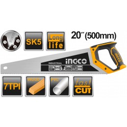 SERRUCHO DIENTES PRECISION 3 FILOS 20" (HHAS28500) INGCO