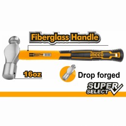 MARTILLO BOLA MANGO FIBRA VIDRIO 450G (HBPHS8016) INGCO