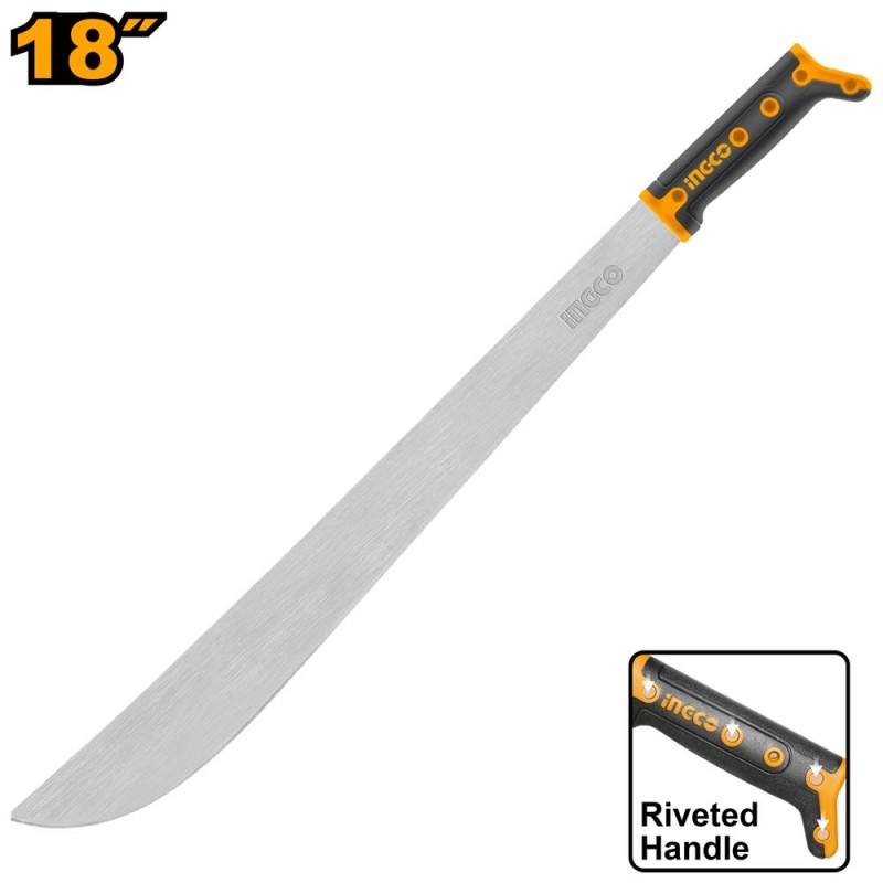 MACHETE ACERO CARBONO 18" (HMPH0118) INGCO MACHETE ACERO CARBONO 18" (HMPH0118) INGCO