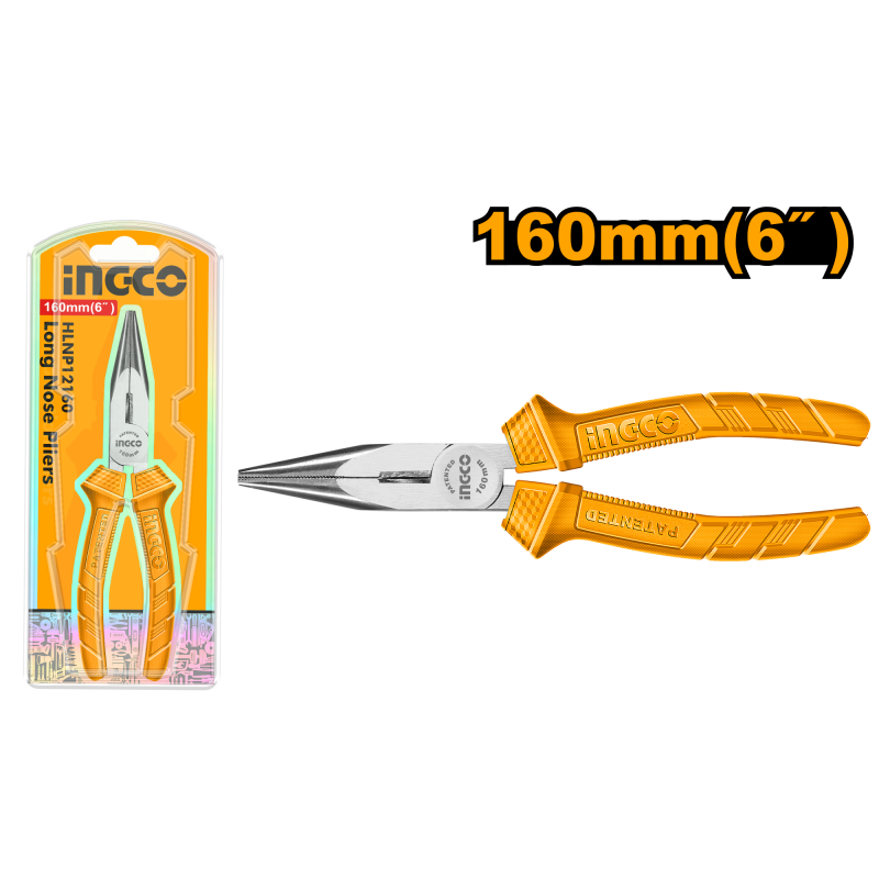 ALICATE 160MM/6' SUPER SELECT PUNTA LARGA (HLNP12160) INGCO ALICATE 160MM/6' SUPER SELECT PUNTA LARGA (HLNP12160) INGCO