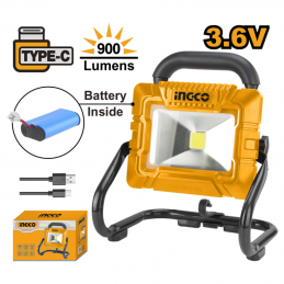 Lámpara Portátil 3,6V con Batería y Cable USB (HRLF4415) INGCO - Ilumina donde lo necesites