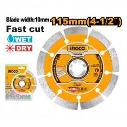 Disco Diamantado Segmentado Seco 115 mm INGCO DMD011152 - Corte Preciso y Duradero