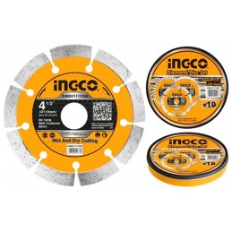 DISCO DIAMANTADO SEGMENTADO 4 1/2 UNI, INGCO -TODO INGCO Talca-